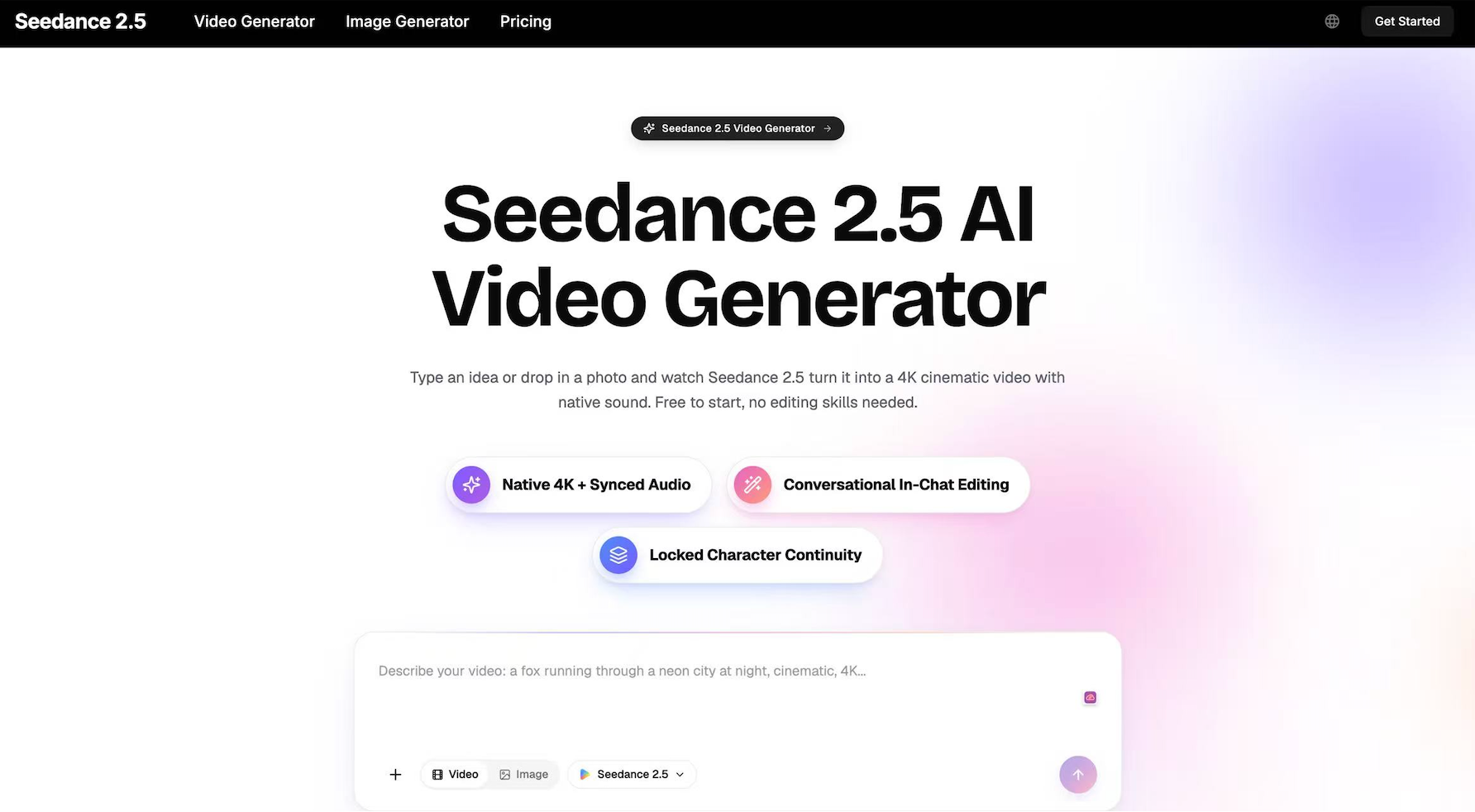 Seedance 2.5 AI Video Generator